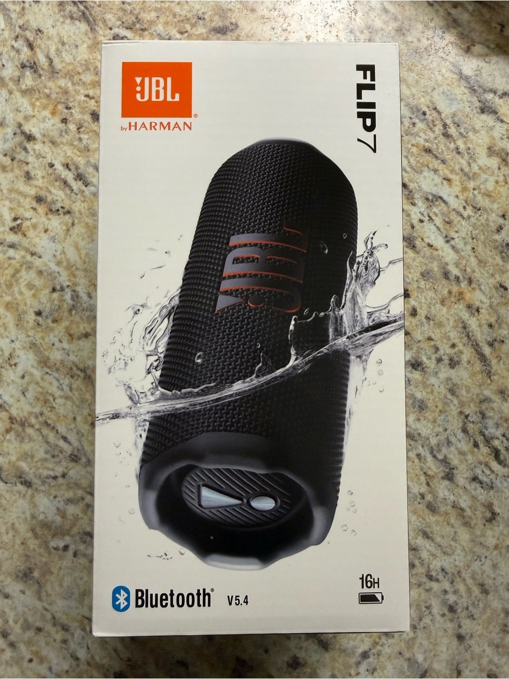 JBL Flip 7 Portable Bluetooth Speaker - Black